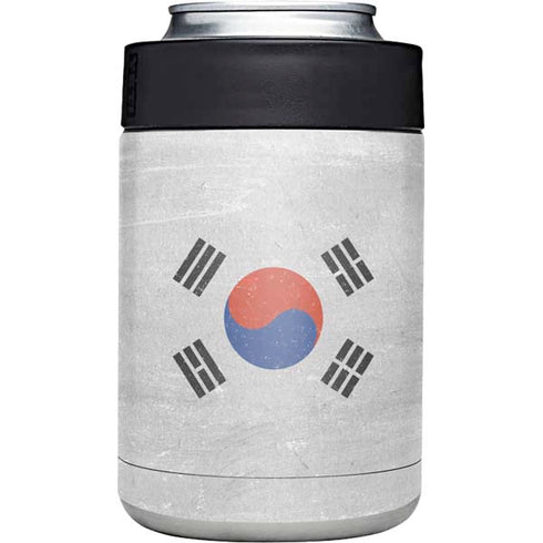 South Korean Flag Distressed Yeti Colster Can Insulator  Skin